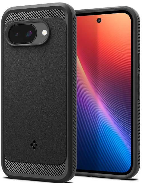 Θήκη Google Pixel 9a Spigen Rugged Armor MagFit με MagSafe Matte Black