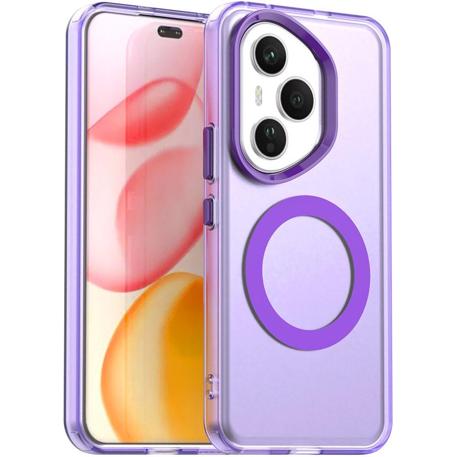 Θήκη Honor 400 Pro Techsuit CandyCase Σκληρή Ημιδιάφανη με MagSafe Purple