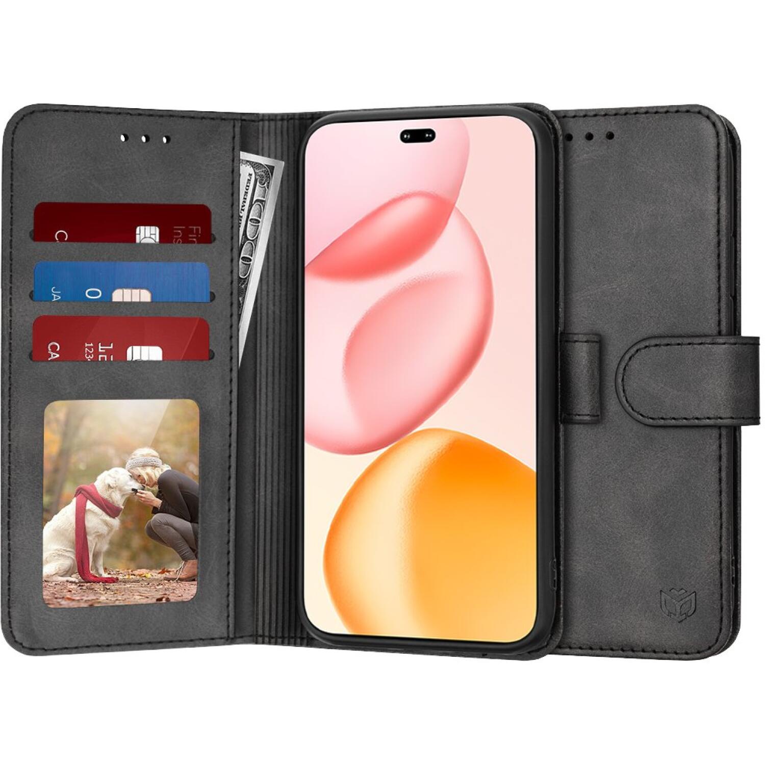 Θήκη Honor 400 Pro Techsuit Diary Book Πορτοφόλι Black