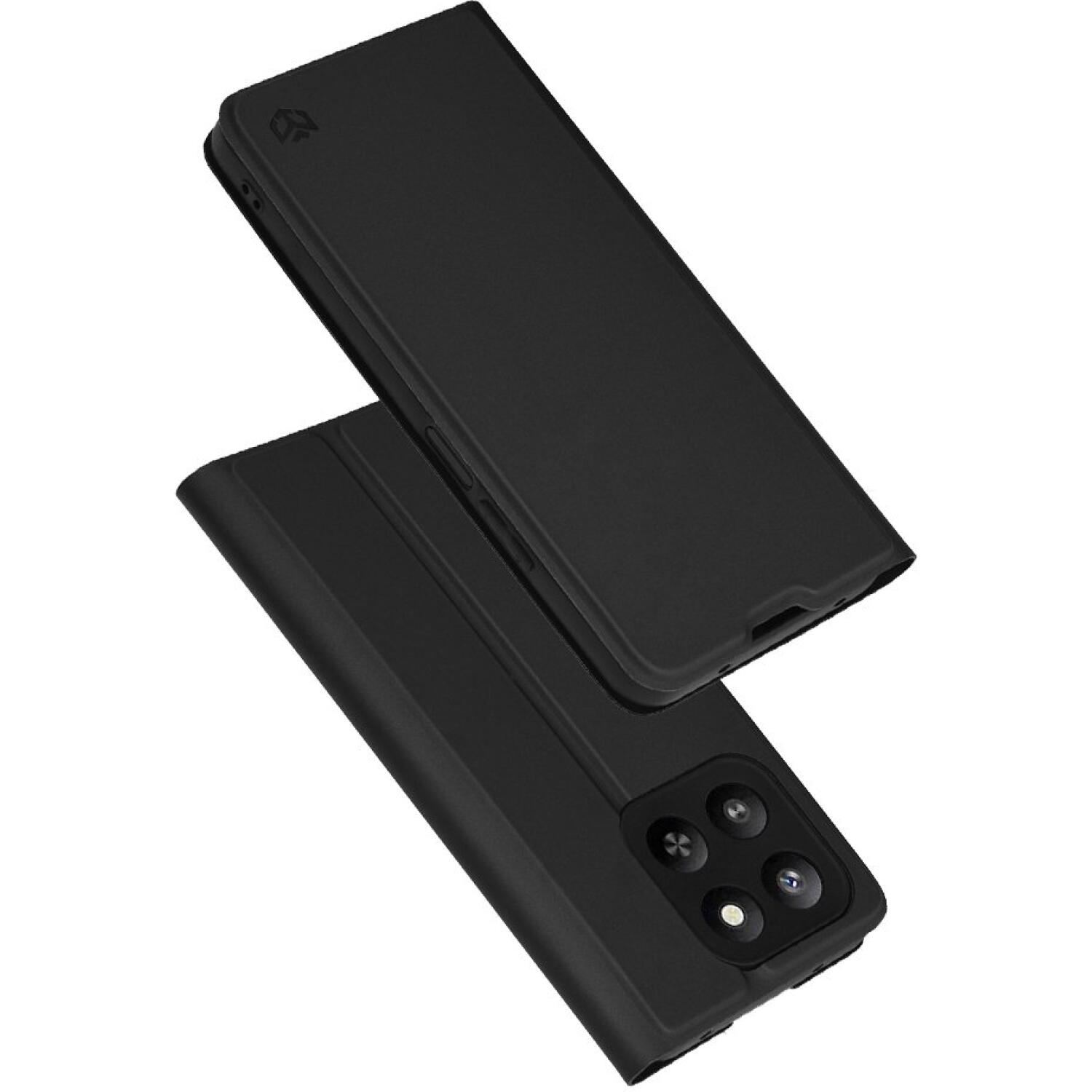 Θήκη Honor 400 Smart 5G / 400 Smart 4G / X7d 4G Techsuit Magskin Book Πορτοφόλι από Οικολογικό Δέρμα Black