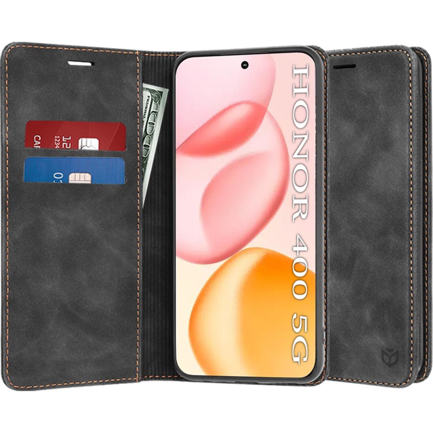 Θήκη Honor 400 Techsuit Confy Cover Πορτοφόλι Black