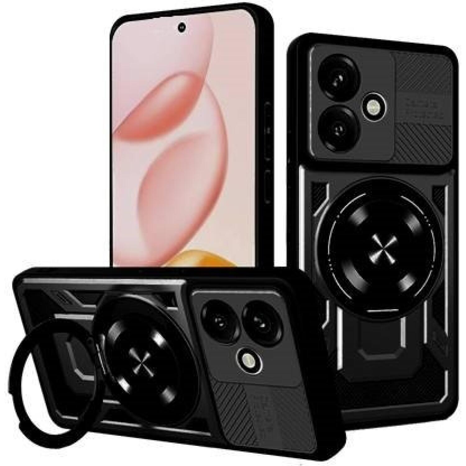 Θήκη Honor 400 Techsuit RuggedCam Ανθεκτική με KickStand & MagSafe Black