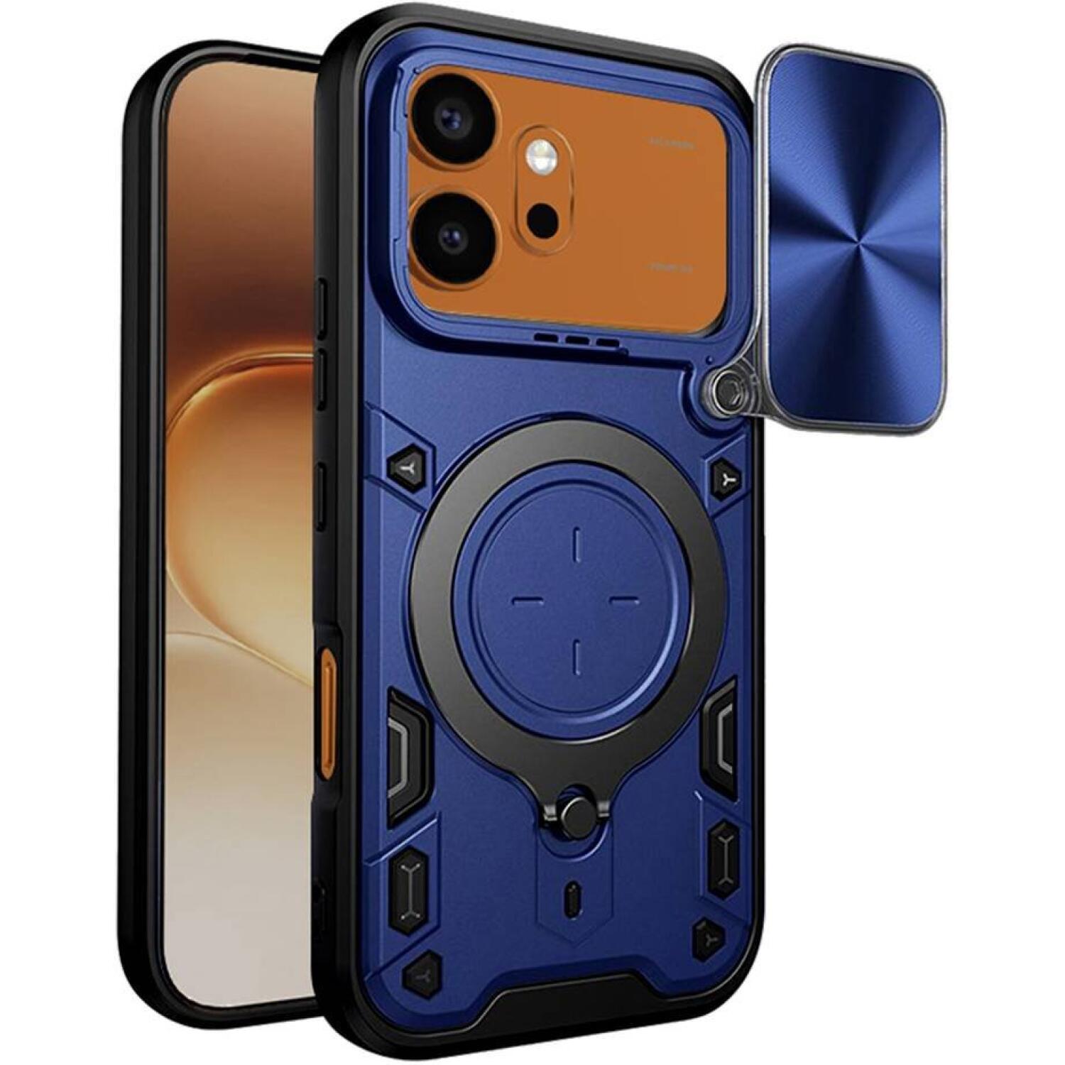 Θήκη Honor 600 / 600 Pro Techsuit CamGuard Pro με Κάλυμμα για την Κάμερα & Μεταλλικό KickStand Blue