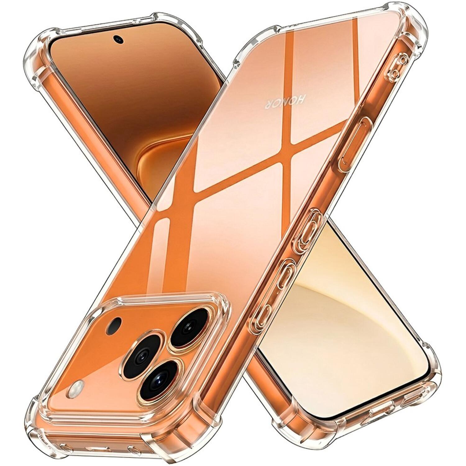 Θήκη Honor 600 Pro Techsuit Shockproof Clear Silicone Διάφανη Σιλικόνης Clear