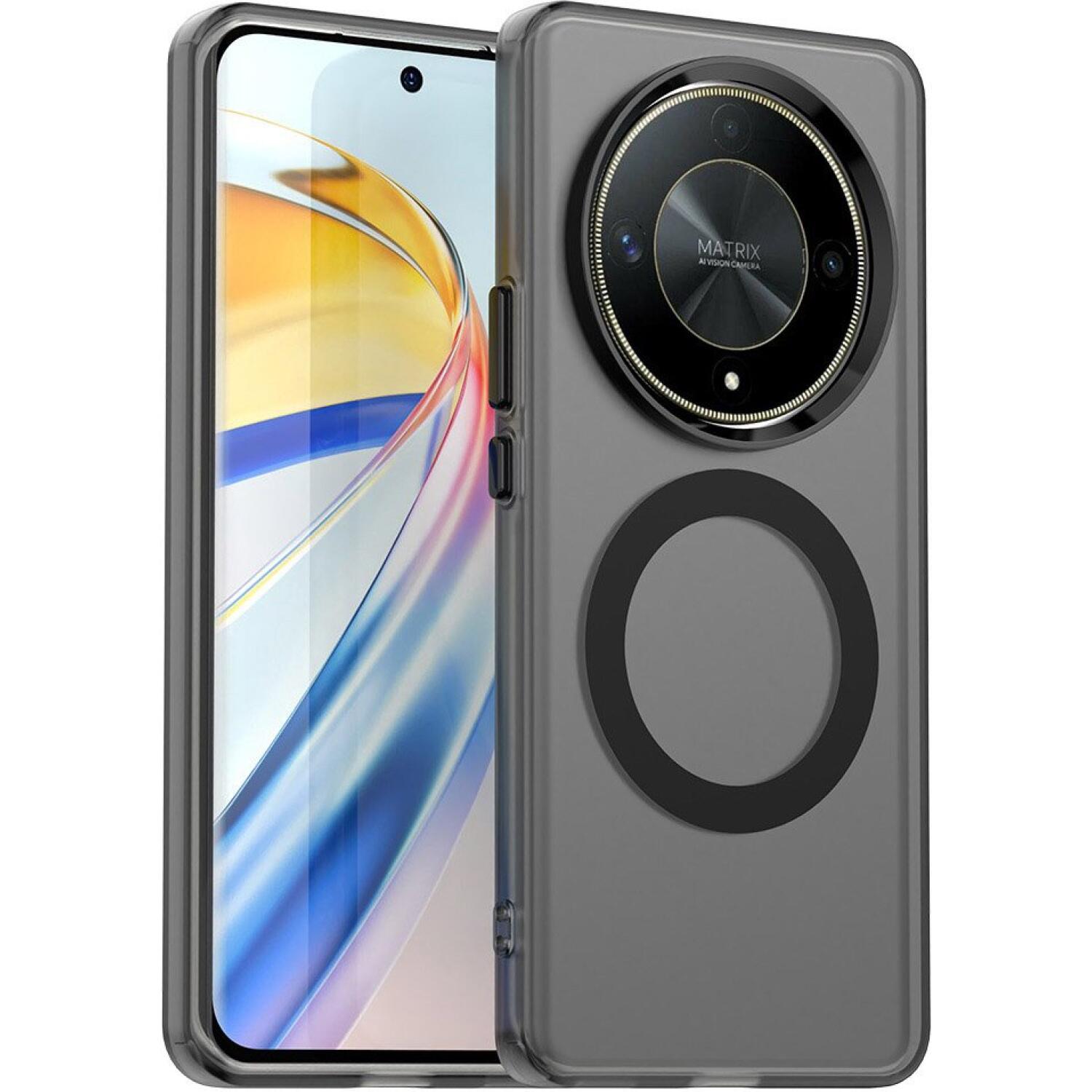 Θήκη Honor Magic6 Lite Techsuit CandyCase Σκληρή Ημιδιάφανη με MagSafe Black