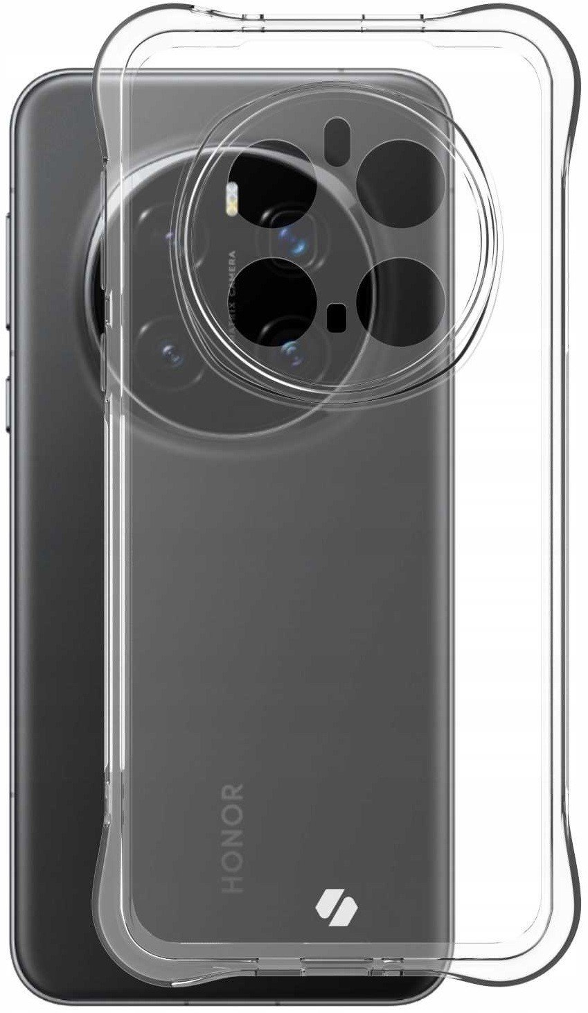 Θήκη Honor Magic7 Pro Spacecase Anti-Shock Διάφανη Σιλικόνης 1mm Clear