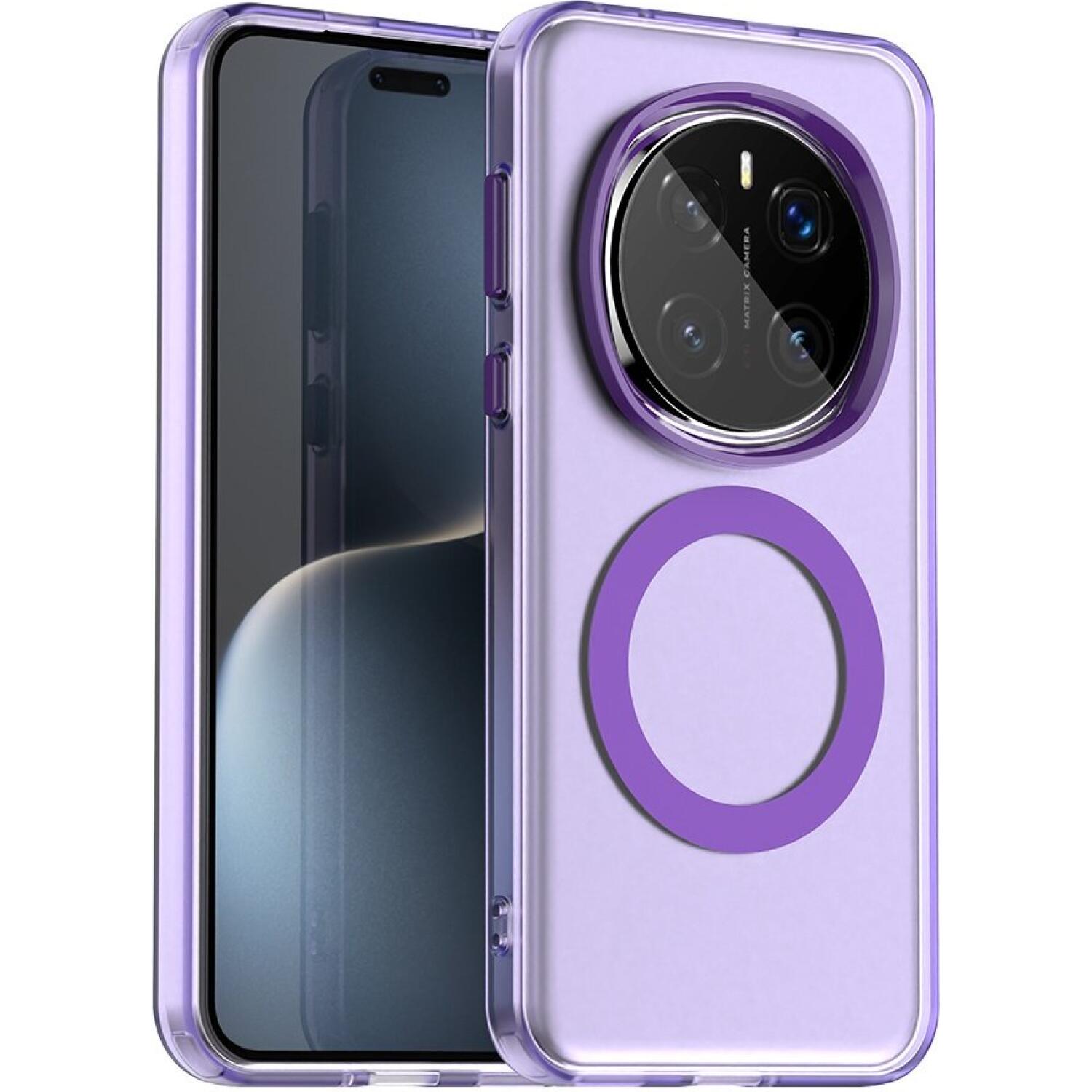 Θήκη Honor Magic7 Pro Techsuit CandyCase Σκληρή Ημιδιάφανη με MagSafe Purple