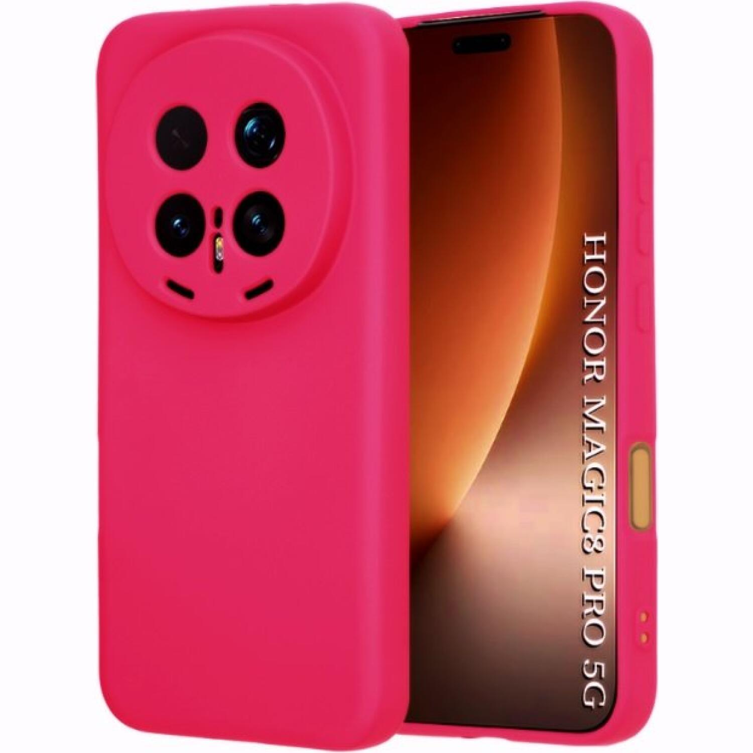 Θήκη Honor Magic8 Pro Techsuit SoftFlex Σιλικόνης Hot Pink