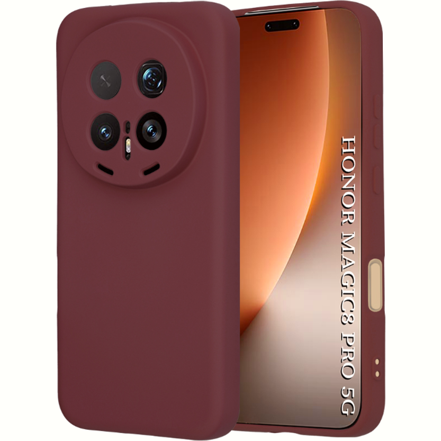 Θήκη Honor Magic8 Pro Techsuit SoftFlex Σιλικόνης Plum Red