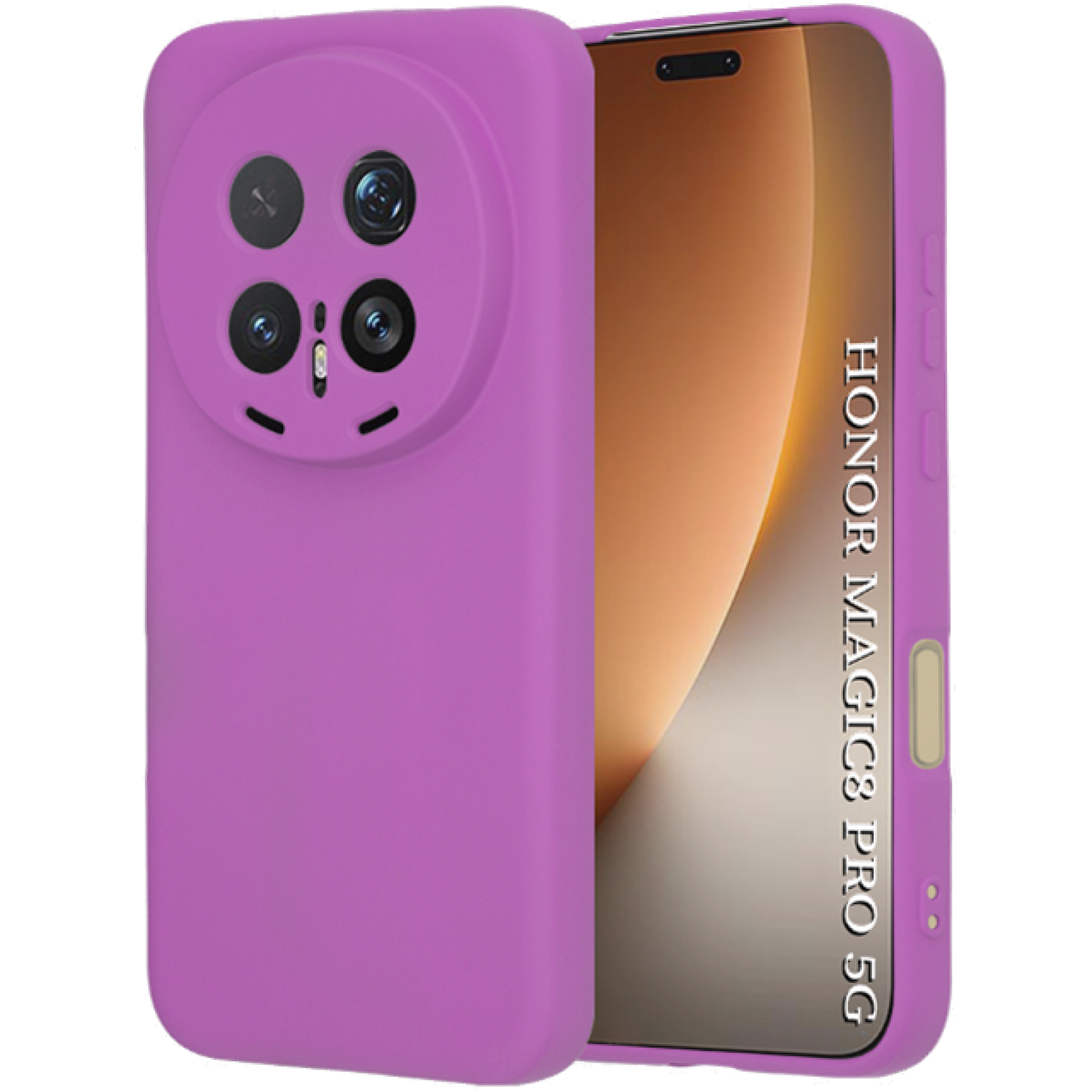Θήκη Honor Magic8 Pro Techsuit SoftFlex Σιλικόνης Purple