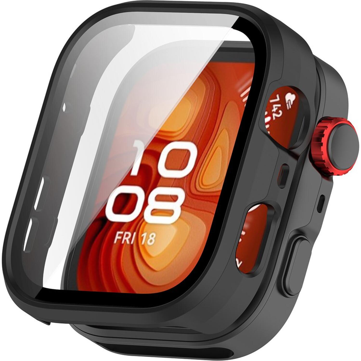 Θήκη Huawei Watch Fit 5 Pro Techsuit Defense360 Pro με Tempered Glass Black