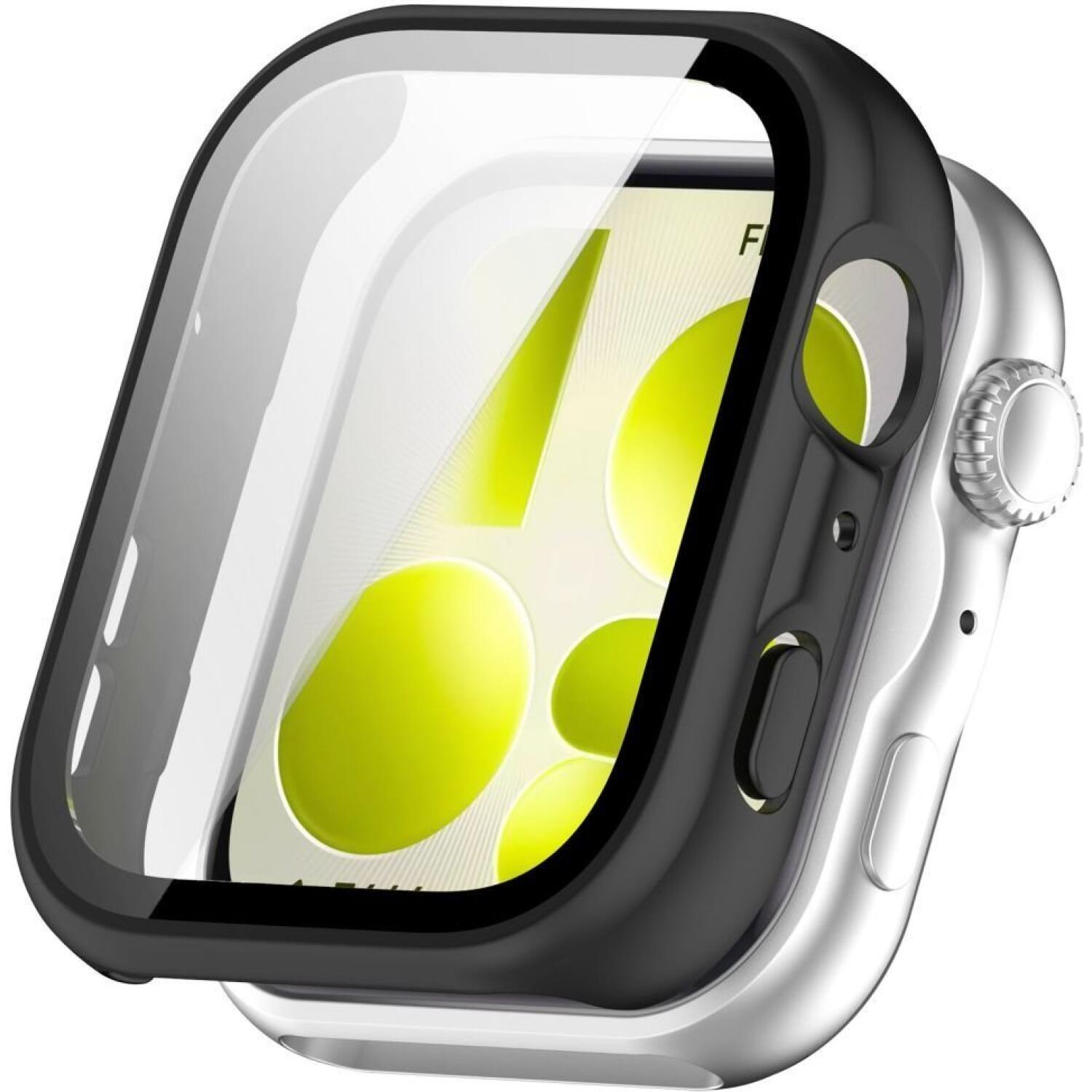 Θήκη Huawei Watch Fit 5 Tech-Protect Defense με Tempered Glass Black