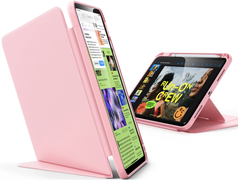 Θήκη iPad (A16) 11th Gen. 2025 11" / 10th Gen. 2022 10.9" ESR Flip Hybrid Case με Υποδοχή για Apple Pencil - Ροζ (4894240266878)