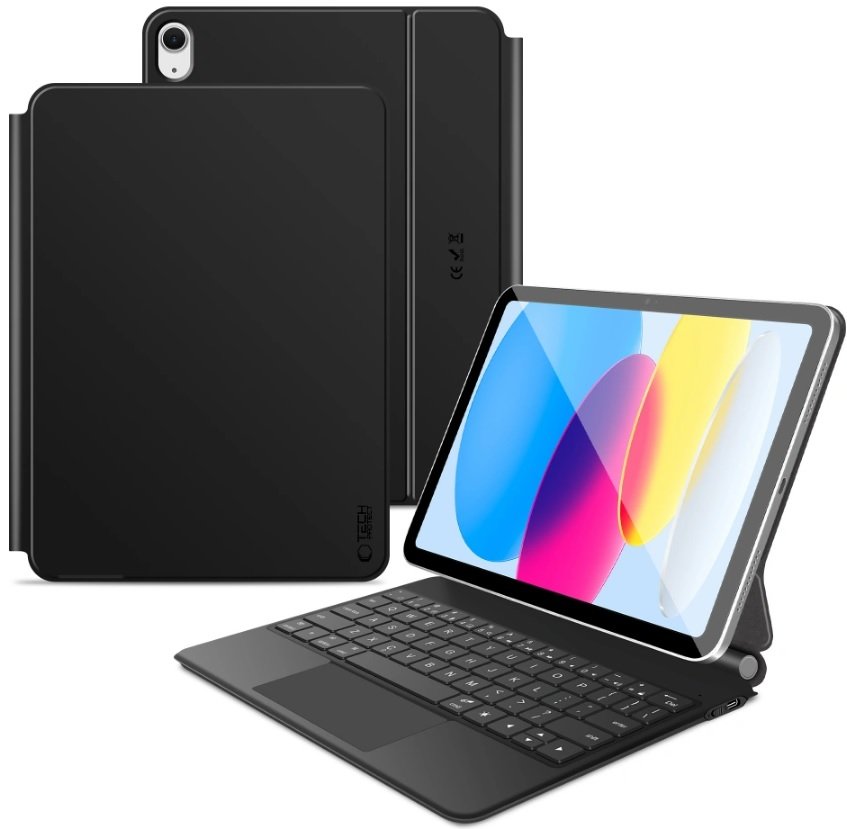 Θήκη iPad (A16) 11th Gen. 2025 11" / 10th Gen. 2022 10.9" Tech-Protect Smartcase Magnetic + Keyboard Μαγνητική με Πληκτρολόγιο Bluetooth Black