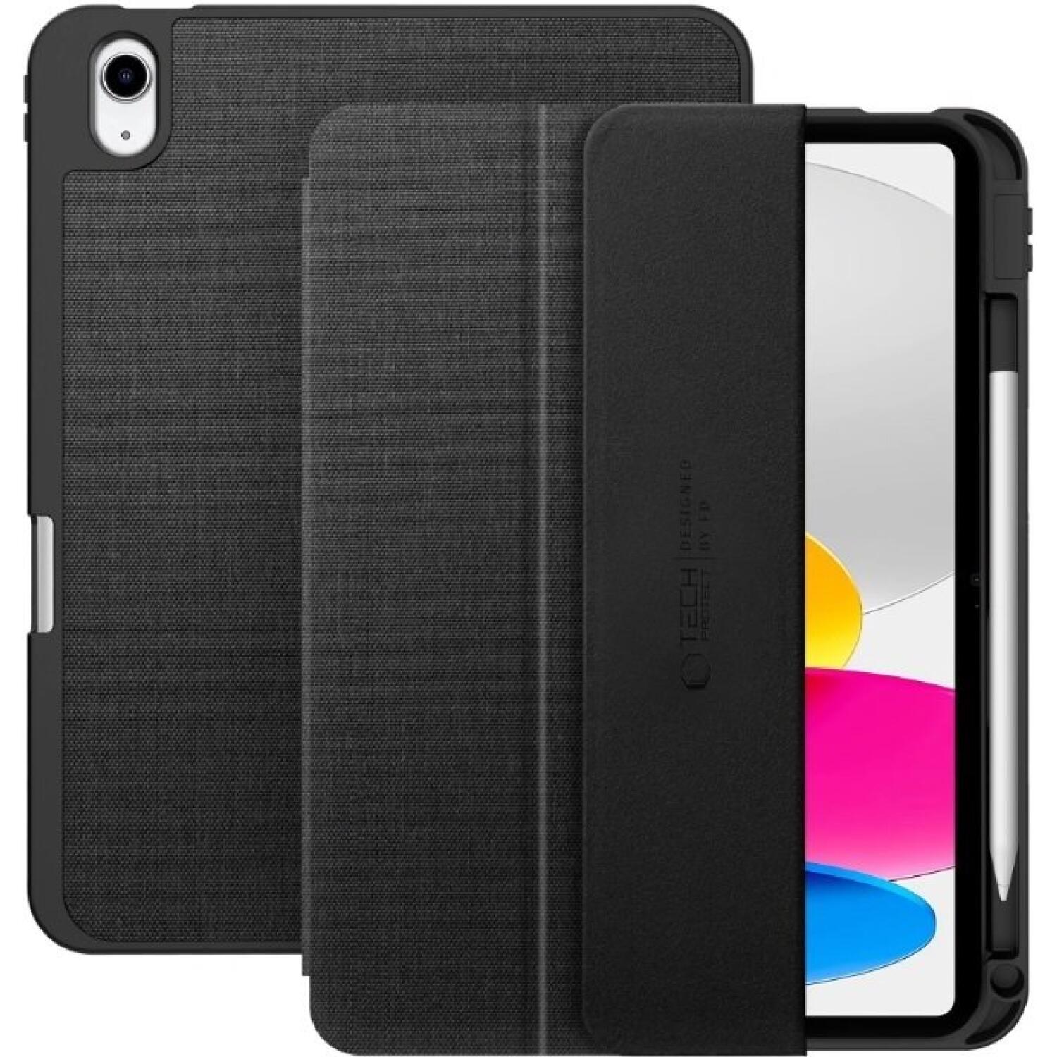 Θήκη iPad (A16) 11th Gen. 2025 11" / 10th Gen. 2022 10.9" Tech-Protect SC Pen Canvas Flip με Υποδοχή για Apple Pencil Obsidian Black