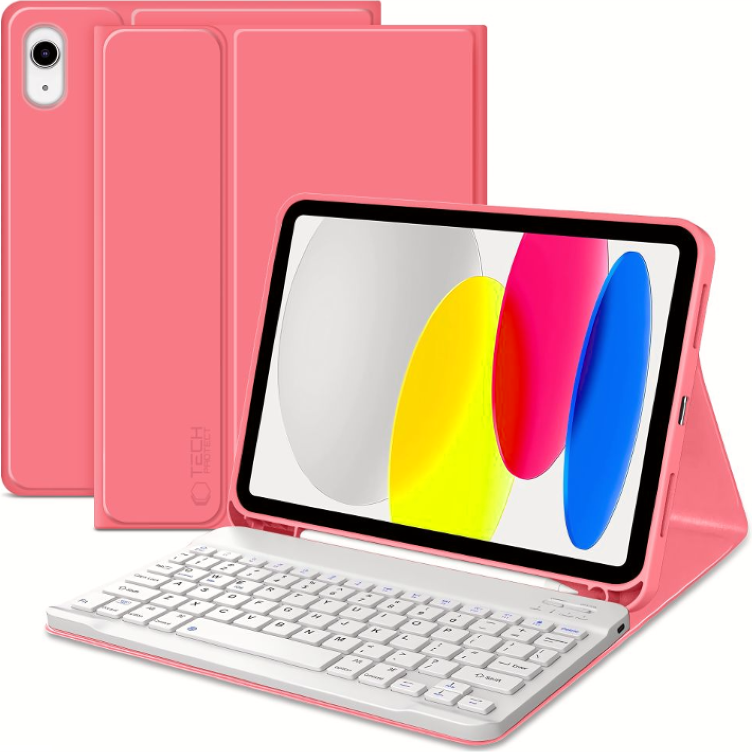 Θήκη iPad (A16) 11th Gen. 2025 11" / 10th Gen. 2022 10.9" Tech-Protect SC Pen Smartcase με Υποδοχή για Apple Pencil & Πληκτρολόγιο Bluetooth Magenta
