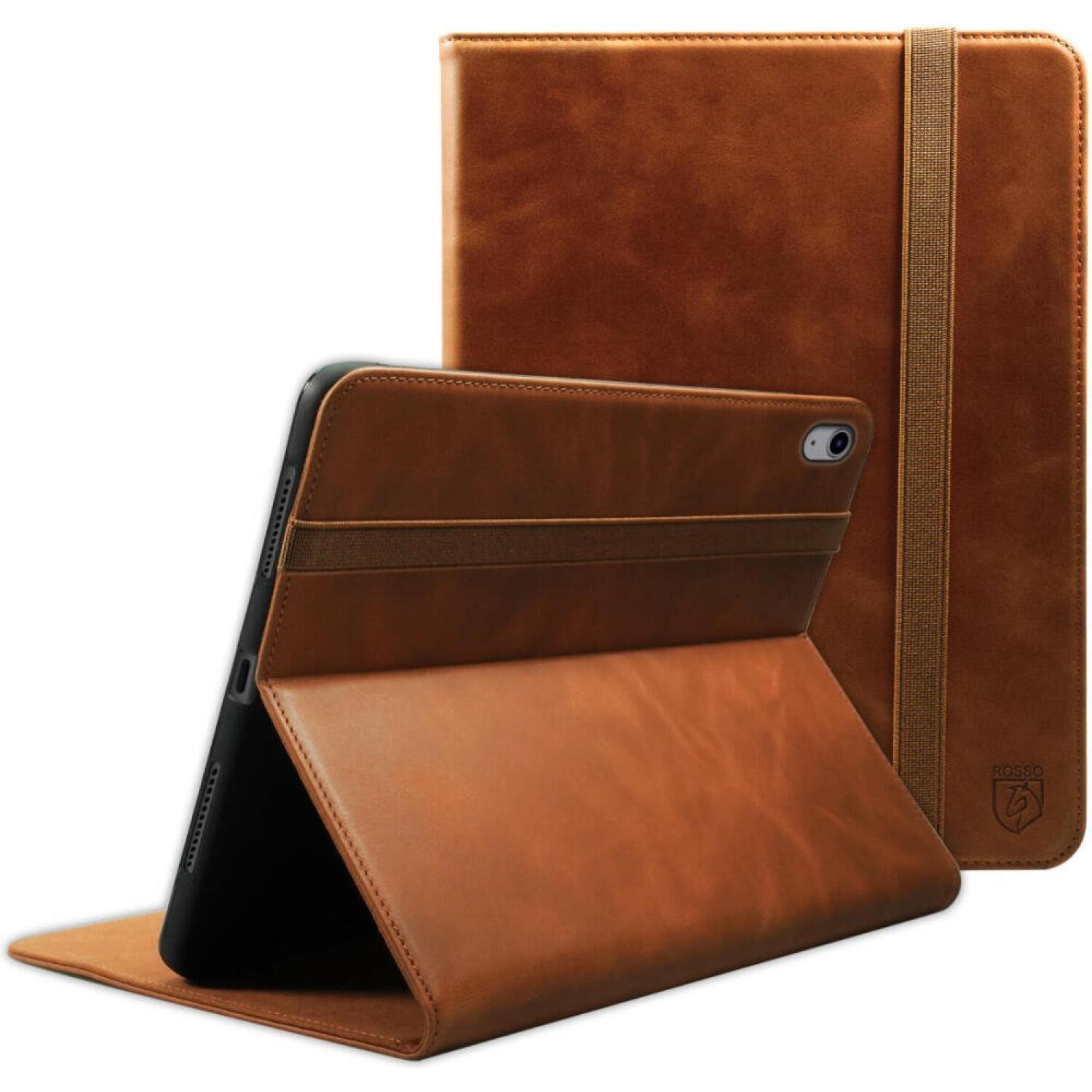 Θήκη iPad (A16) 11th Gen. 2025 11" / 10th Gen. 2022 10.9" Rosso Deluxe Δερμάτινη με Υποδοχή για Apple Pencil Brown