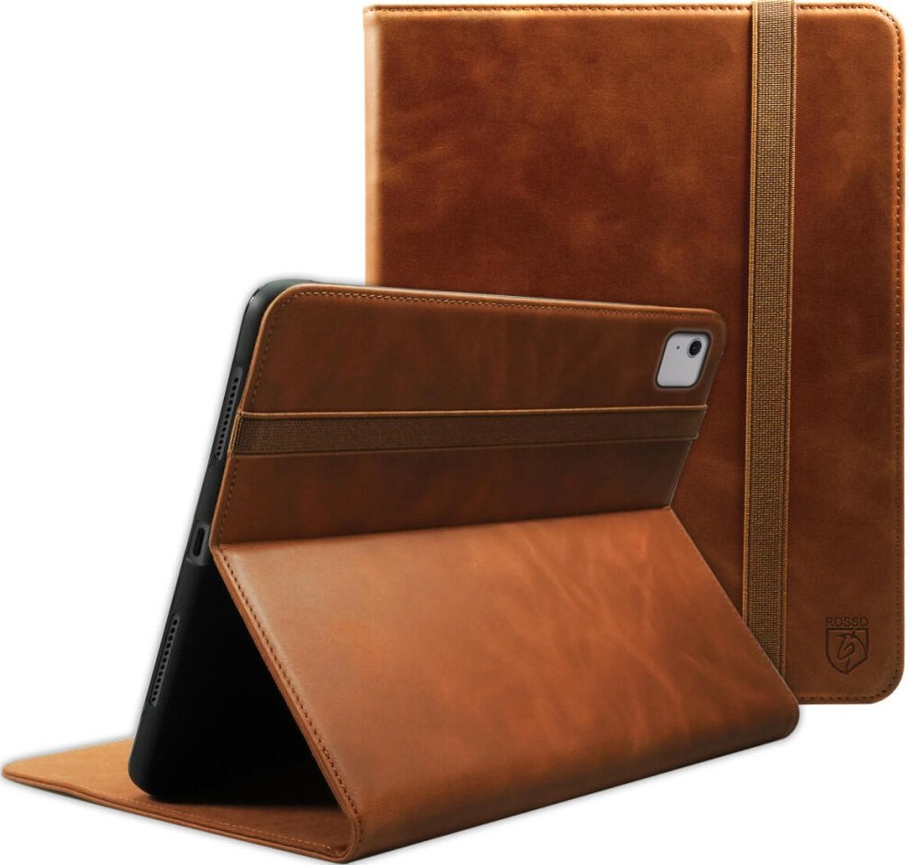 Θήκη iPad Air 13" 2025 / 2024 Rosso Deluxe Δερμάτινη με Υποδοχή για Apple Pencil Brown