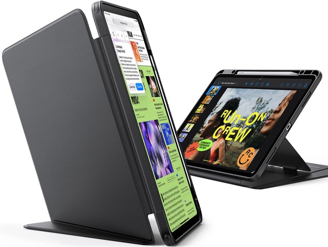 Θήκη iPad Air 13" 2025 / 2024 ESR Flip Hybrid Case με Υποδοχή για Apple Pencil Black