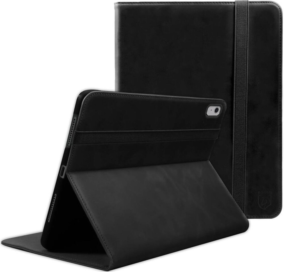 Θήκη iPad Air 7 2025 11" / Air 6 2024 11" / Air 5 2022 10.9" / Air 4 2020 10.9" Rosso Deluxe Δερμάτινη με Υποδοχή για Apple Pencil - Black 