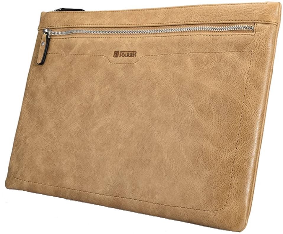 Θήκη iPad Mini / Mini 4 iCarer Leather Zipper Sleeve Δερμάτινη με Φερμουάρ & Λουράκι Χειρός Brown
