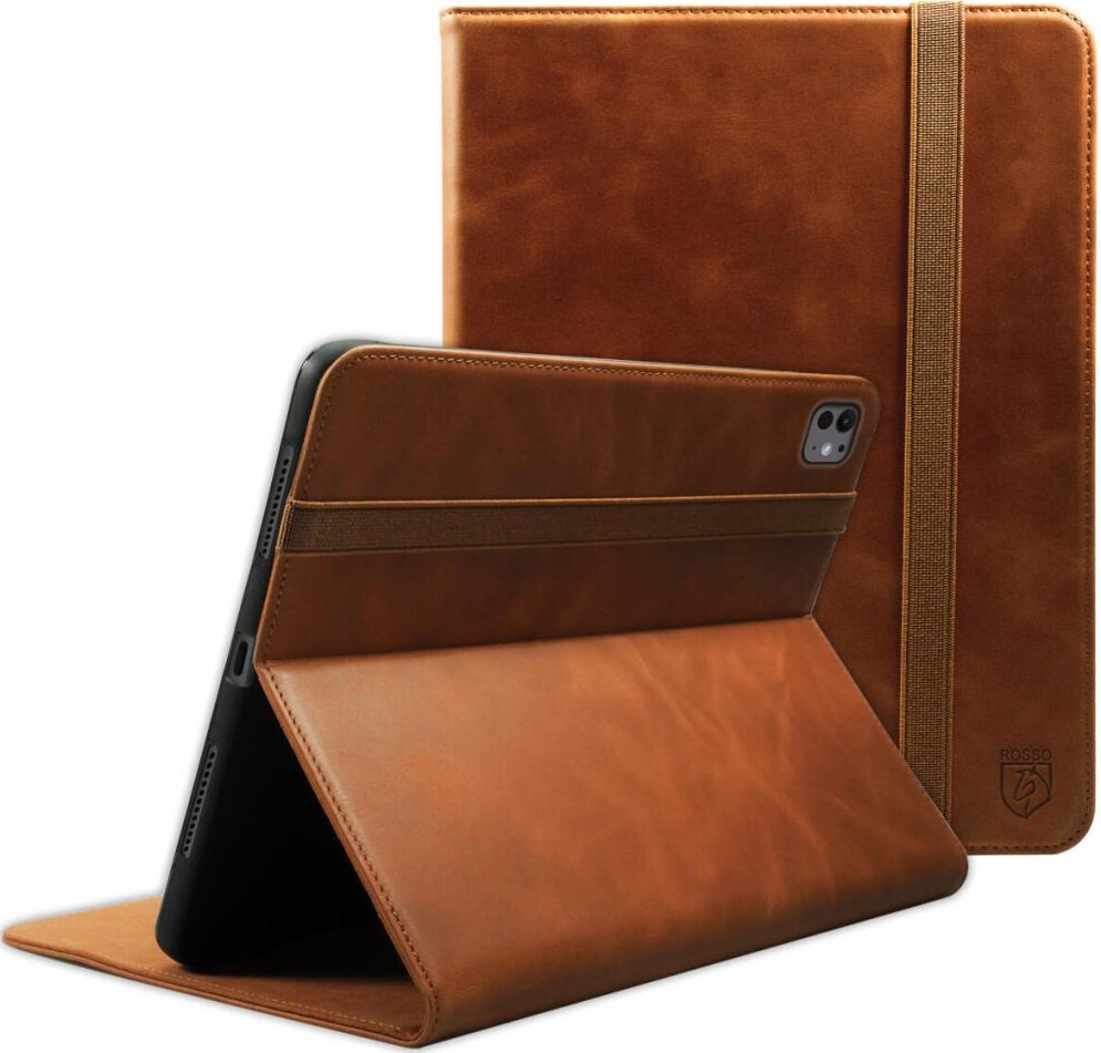 Θήκη iPad Pro 11" 2024 Rosso Deluxe Δερμάτινη με Υποδοχή για Apple Pencil Brown