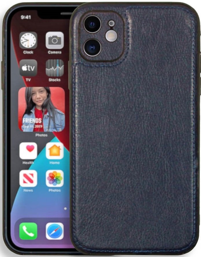 Θήκη iPhone 12 Bodycell Prestige Backcover με Πλαίσιο Κάμερας Blue