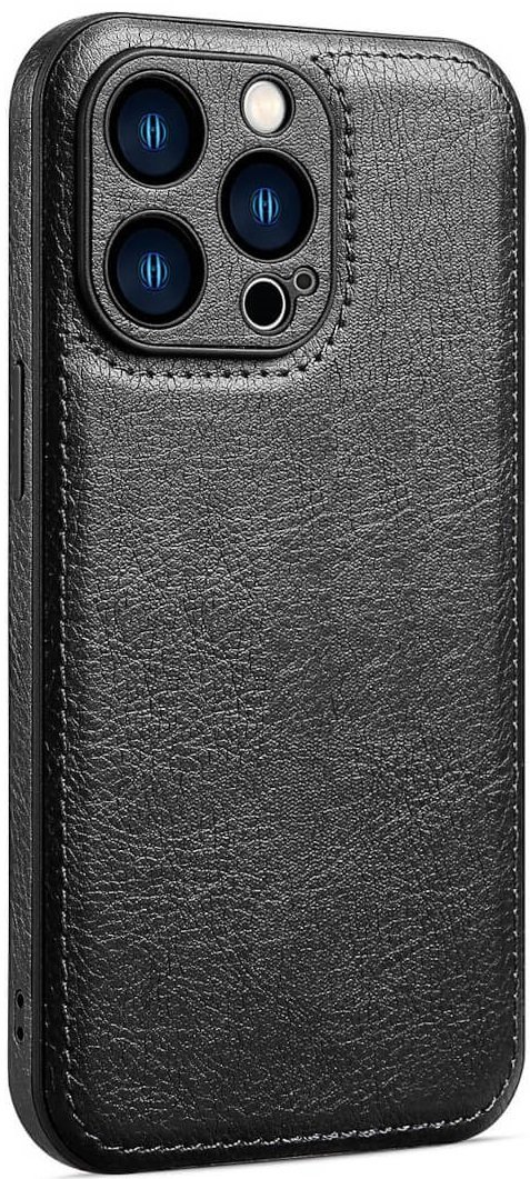 Θήκη iPhone 12 Pro Bodycell Prestige Backcover με Πλαίσιο Κάμερας - Black (5206015068034)