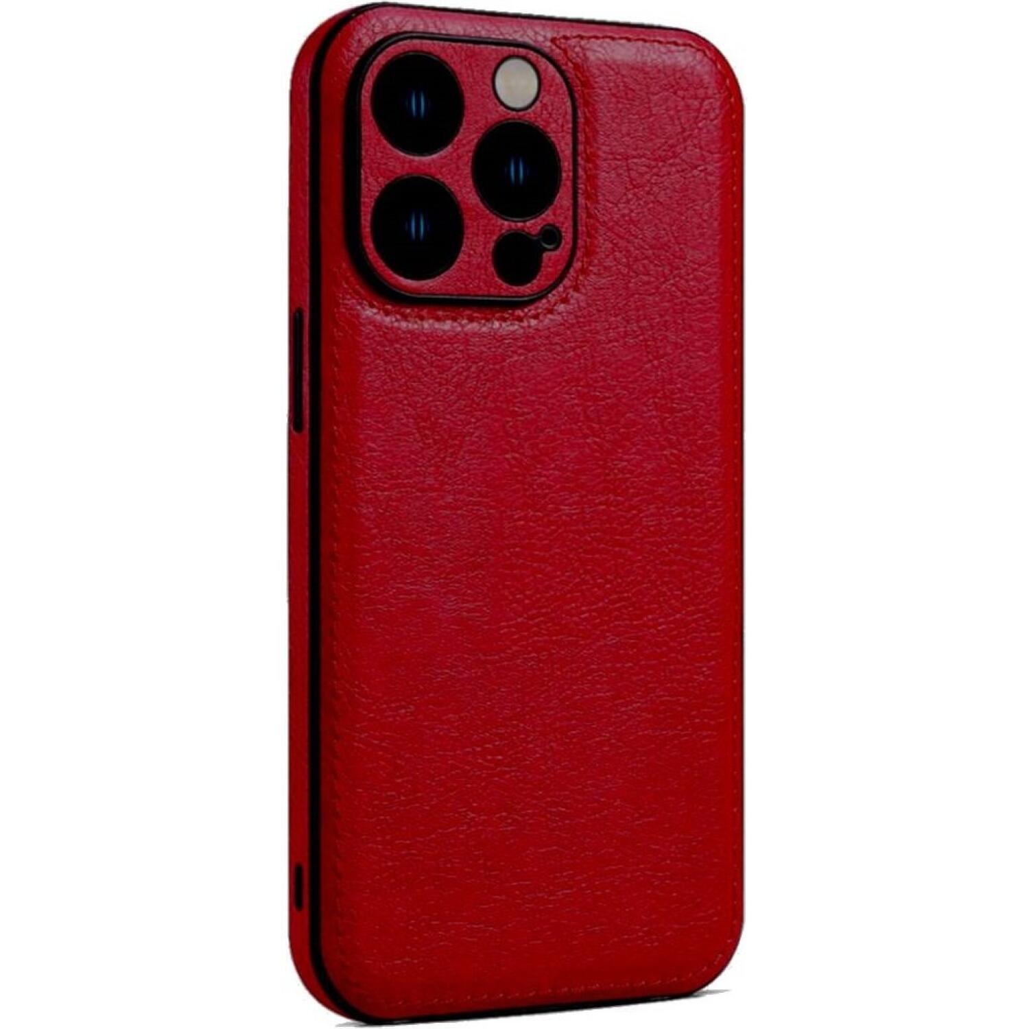 Θήκη iPhone 12 Pro Bodycell Prestige Backcover με Πλαίσιο Κάμερας Red