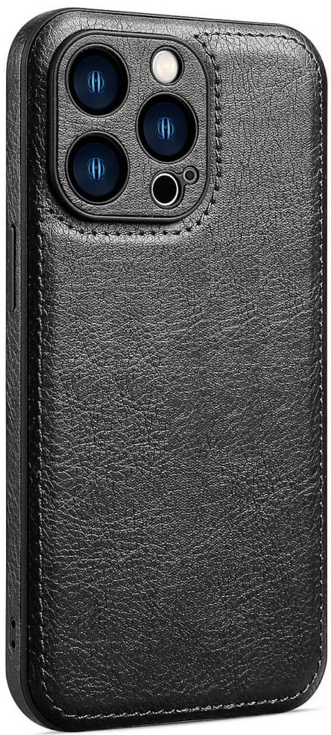 Θήκη iPhone 12 Pro Max Bodycell Prestige Backcover με Πλαίσιο Κάμερας Black