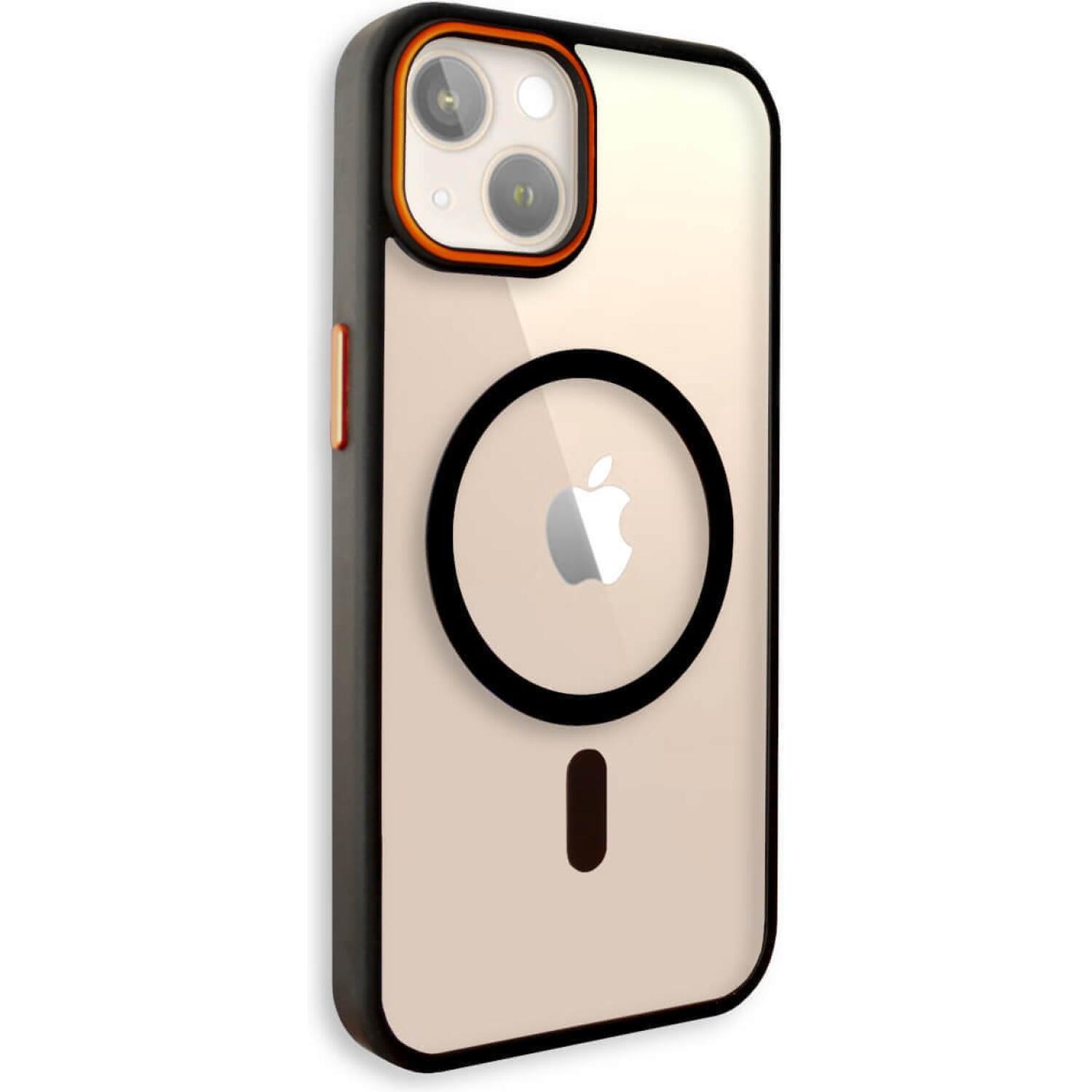 Θήκη iPhone 13 Bodycell DualTone Hybrid Case Διάφανη Σκληρή με MagSafe & TPU Bumper Black 