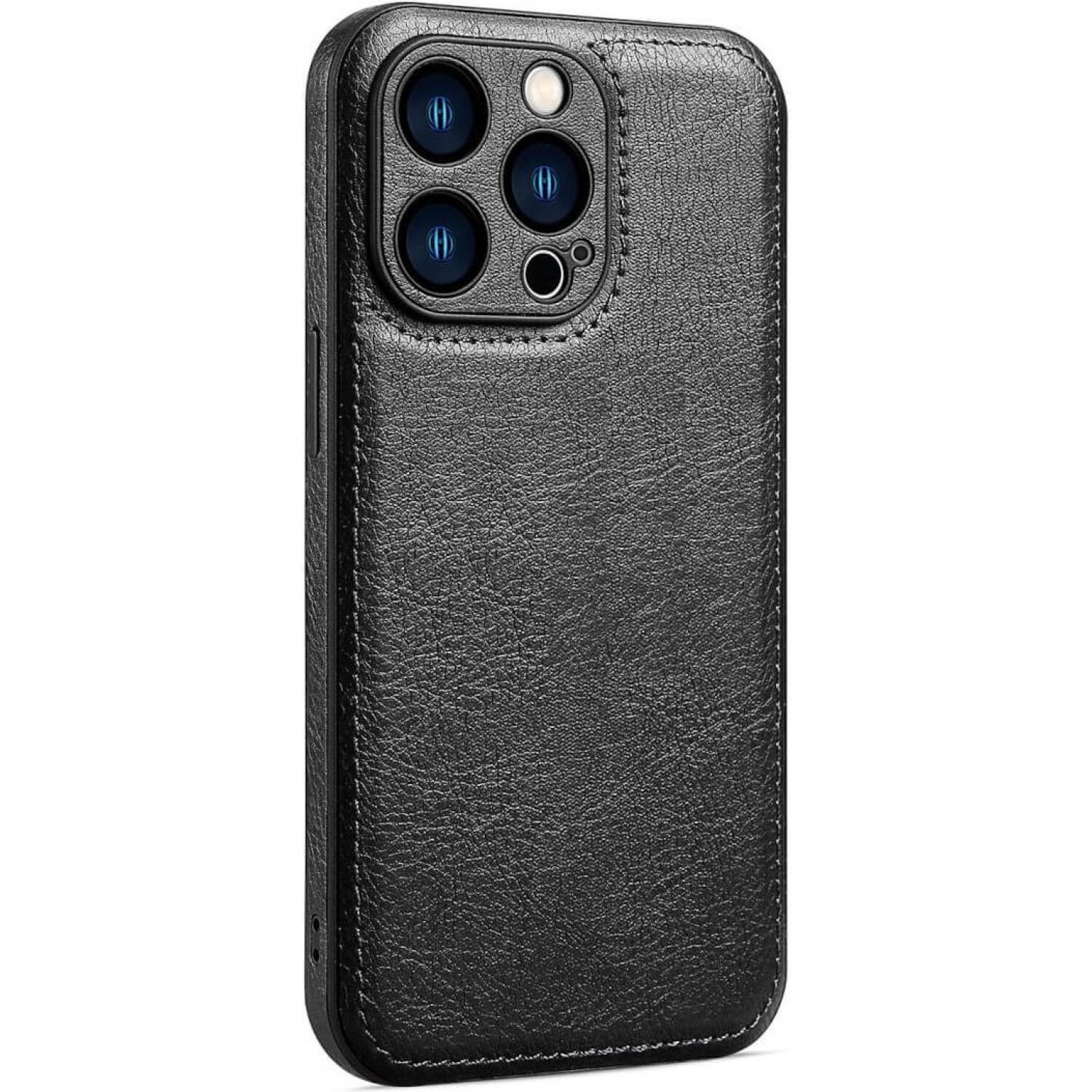 Θήκη iPhone 13 Pro Max Bodycell Prestige Backcover με Πλαίσιο Κάμερας - Black (5206015068195)