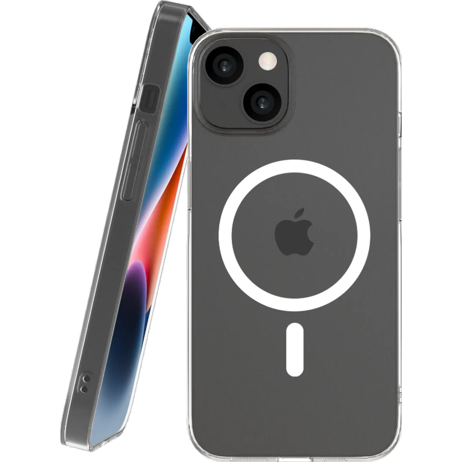 Θήκη iPhone 14 / 13 Nekit Bare Thin Case Σκληρή Λεπτή Διάφανη με MagSafe 1.2mm Transparent