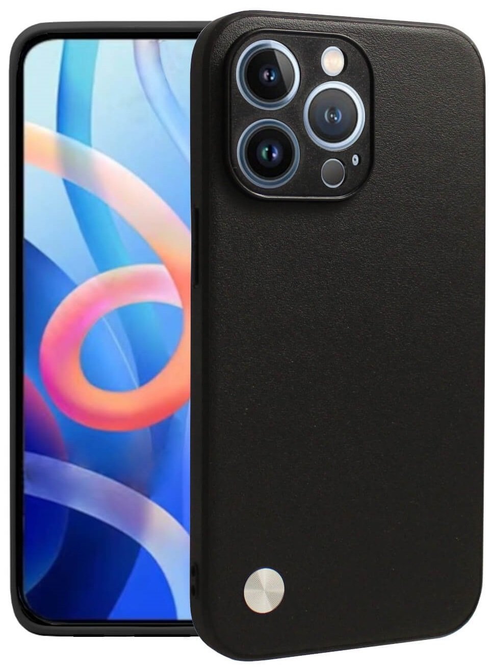 Θήκη iPhone 14 Pro Bodycell Vegan Cover Σκληρή Black