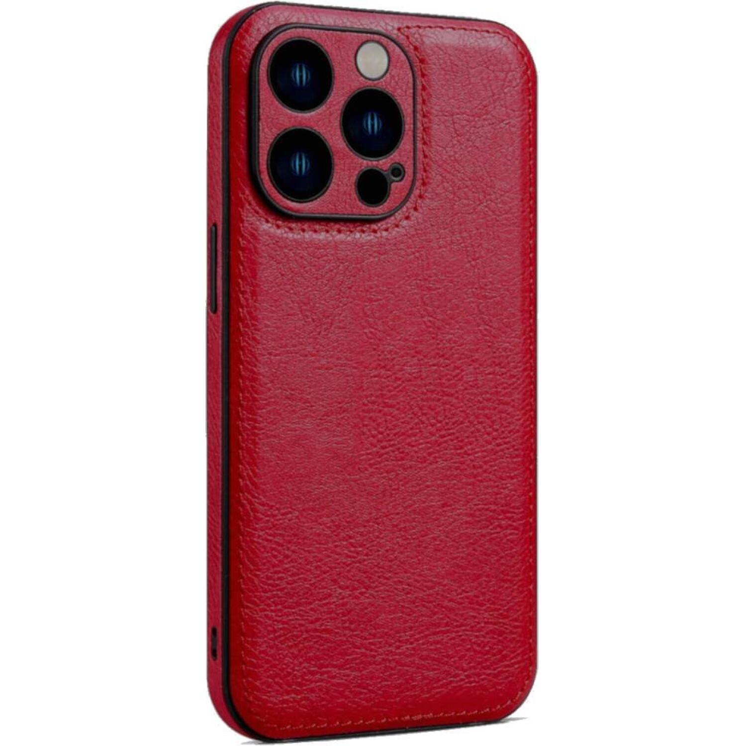 Θήκη iPhone 14 Pro Max Bodycell Prestige Backcover με Πλαίσιο Κάμερας Red