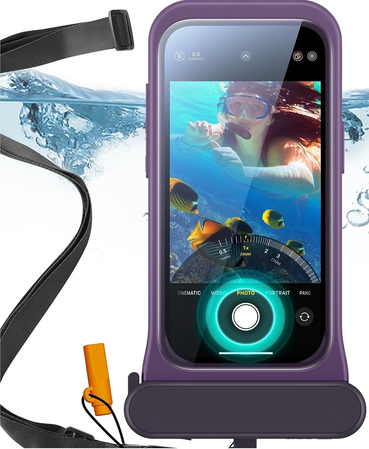 Θήκη iPhone 15 / 14 / 13 ESR Waterproof Pouch Pro Αδιάβροχη με Λουράκι IPX8 Purple