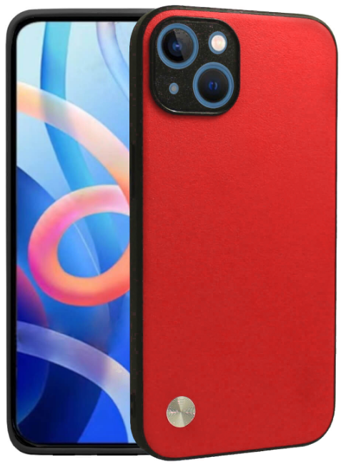 Θήκη iPhone 15 Plus Bodycell Vegan Cover Σκληρή Red