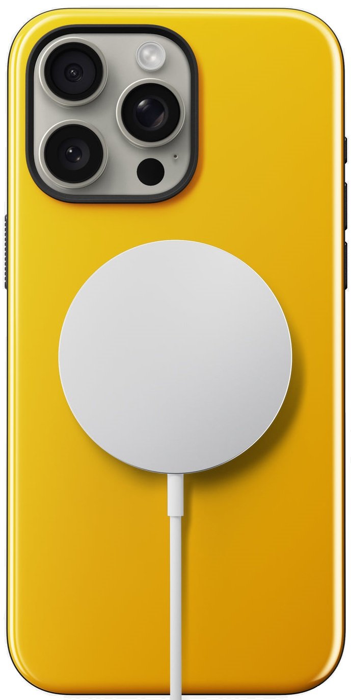 Θήκη iPhone 15 Pro Max Nomad Sport Case Σκληρή με MagSafe & TPU Bumper Racing Yellow