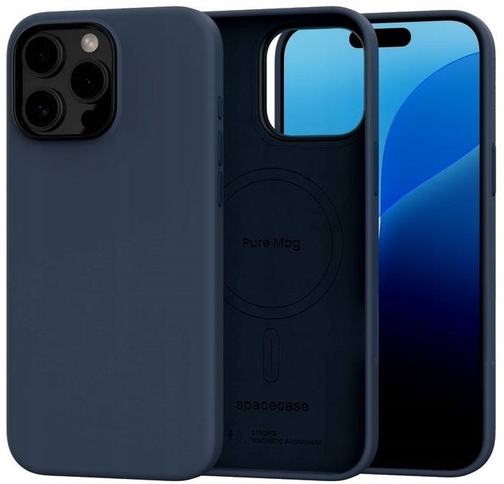 Θήκη iPhone 15 Pro Max Spacecase Pure Mag Σκληρή με MagSafe Dark Blue
