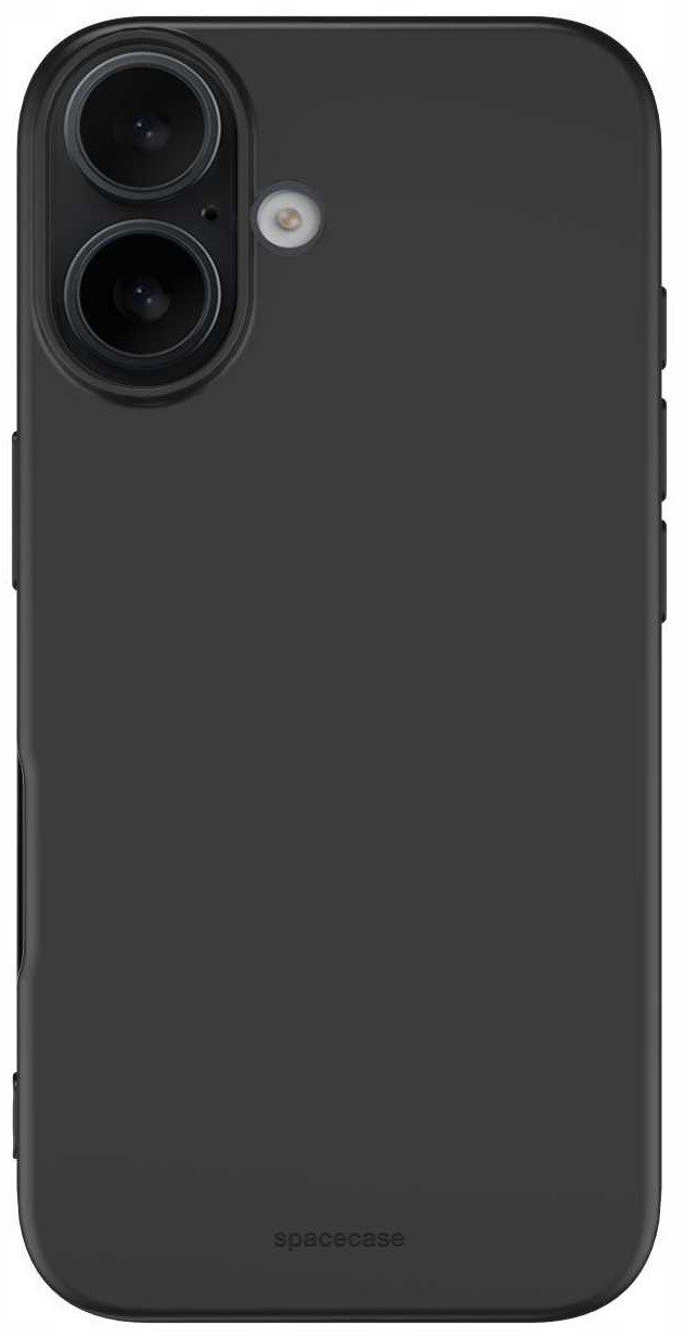 Θήκη iPhone 16 Plus Spacecase Silicone Case Σιλικόνης Black