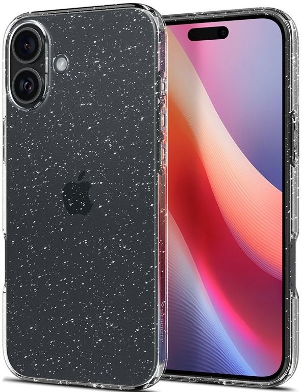 Θήκη iPhone 16 Plus Spigen Liquid Crystal Glitter Σιλικόνης Crystal Quartz