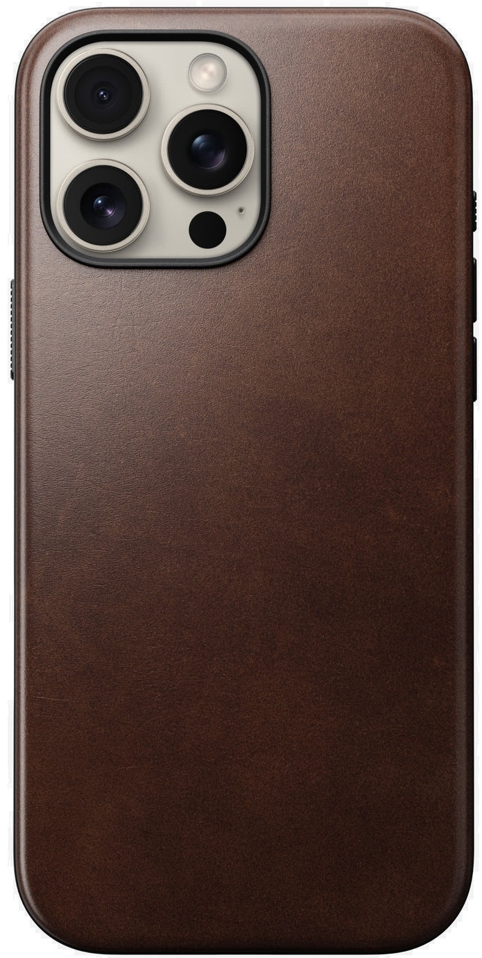 Θήκη iPhone 16 Pro Max Nomad Modern Leather Case Horween Δερμάτινη με MagSafe Rustic Brown