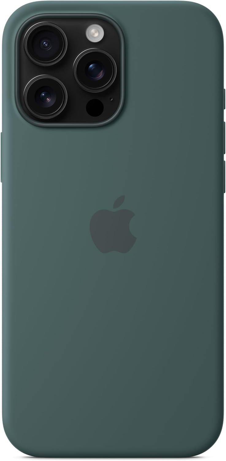 Θήκη iPhone 16 Pro Max Official Apple Silicone Case Σιλικόνης με MagSafe Lake Green