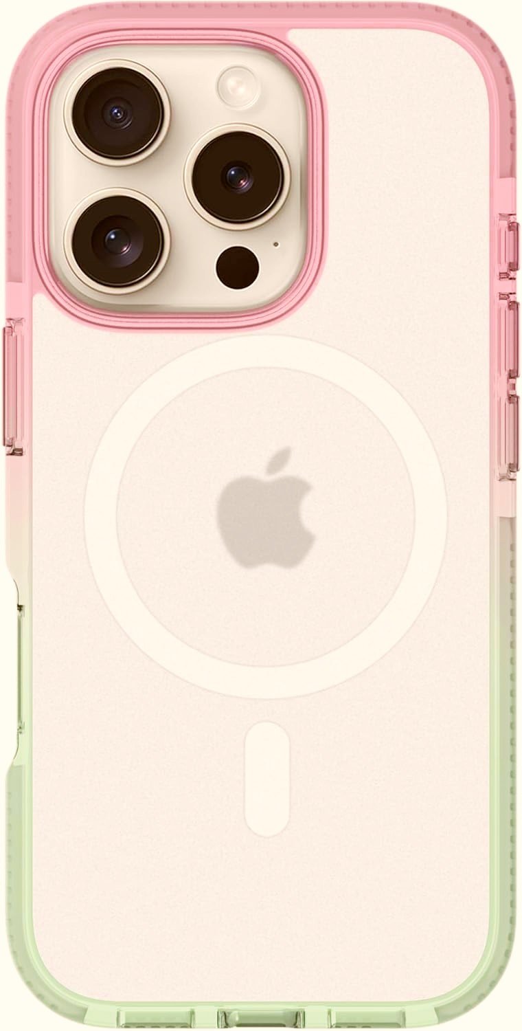 Θήκη iPhone 16 Pro Max Prodigee Flow Ανθεκτική Ημιδιάφανη με MagSafe Blush Frost