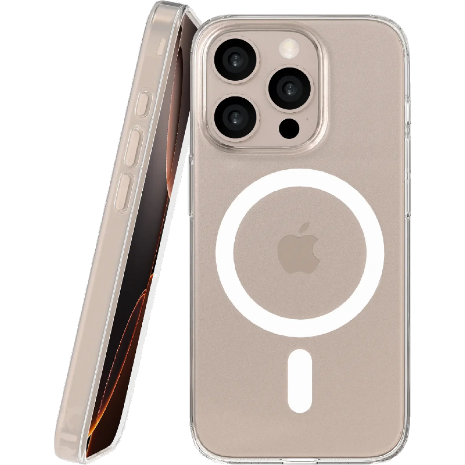 Θήκη iPhone 16 Pro Nekit Bare Thin Case Σκληρή Λεπτή Διάφανη με MagSafe 1.2mm Transparent