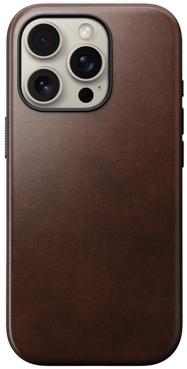 Θήκη iPhone 16 Pro Nomad Modern Leather Case Horween Δερμάτινη με MagSafe Rustic Brown