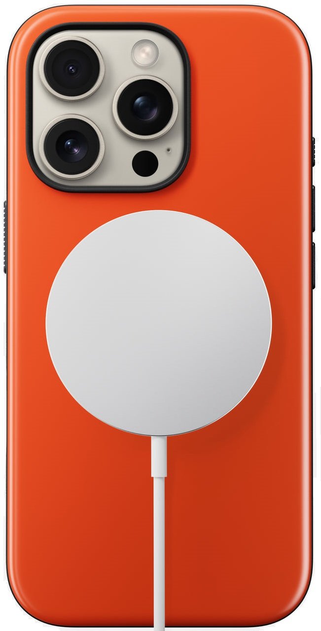 Θήκη iPhone 16 Pro Nomad Sport Case Σκληρή με MagSafe & TPU Bumper Magma