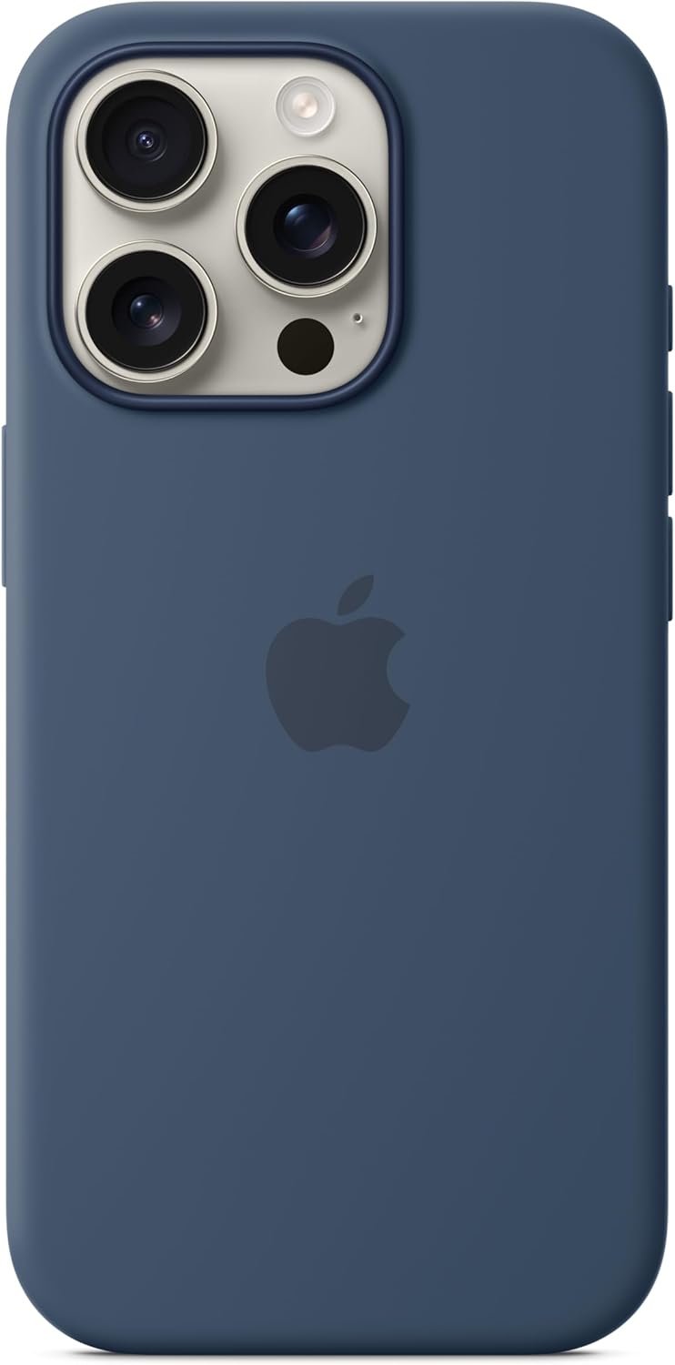 Θήκη iPhone 16 Pro Official Apple Silicone Case Σιλικόνης με MagSafe Denim