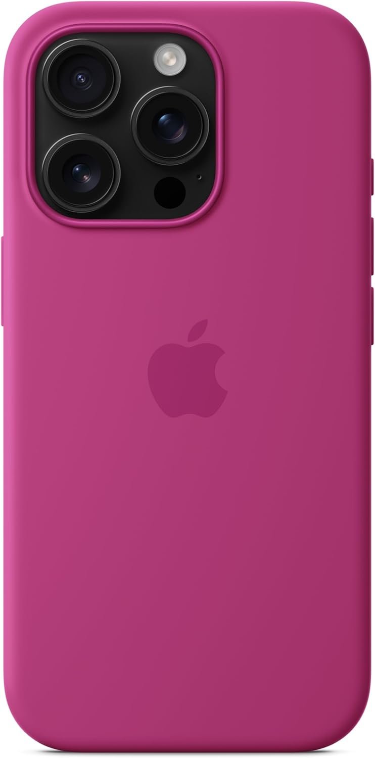 Θήκη iPhone 16 Pro Official Apple Silicone Case Σιλικόνης με MagSafe Fuchsia