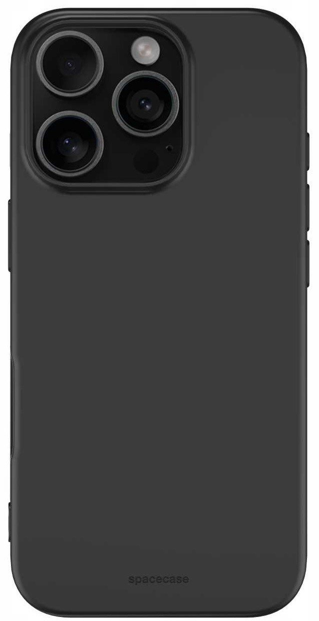 Θήκη iPhone 16 Pro Spacecase Silicone Case Σιλικόνης Black